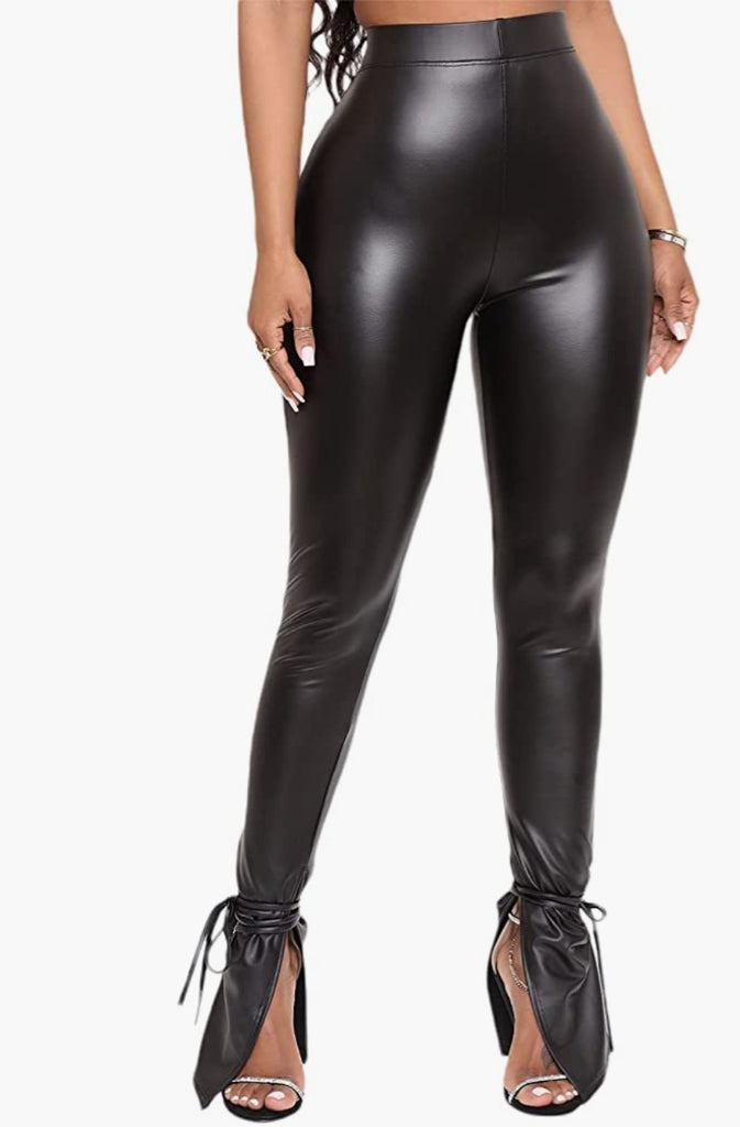 Slim Thicc Flared Faux Leather Pants – FlyChicFashions