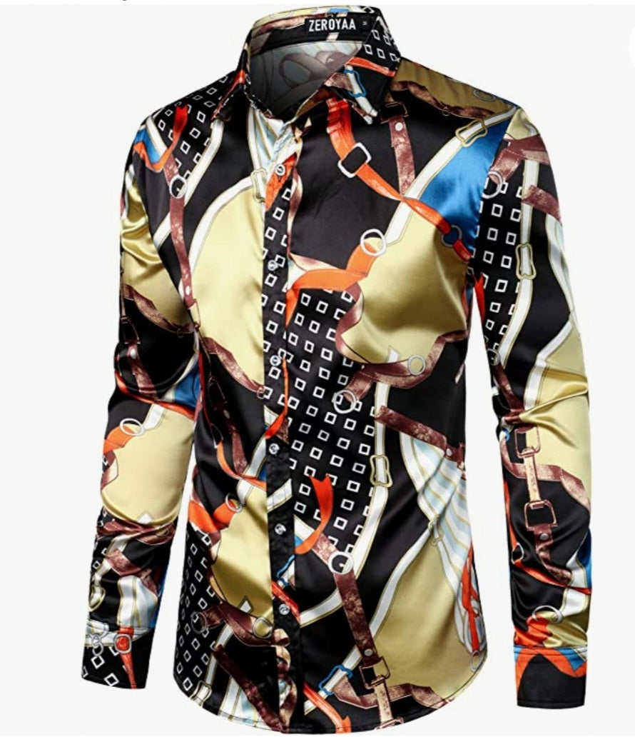 MEN'S SILK DRESS SHIRT – FlyChicFashions MEN'S SILK DRESS SHIRT – FlyChicFashions